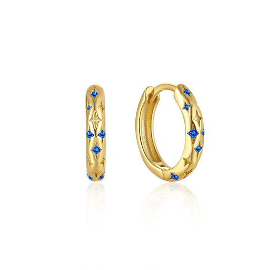 Orecchini Huggie classici a forma di stella