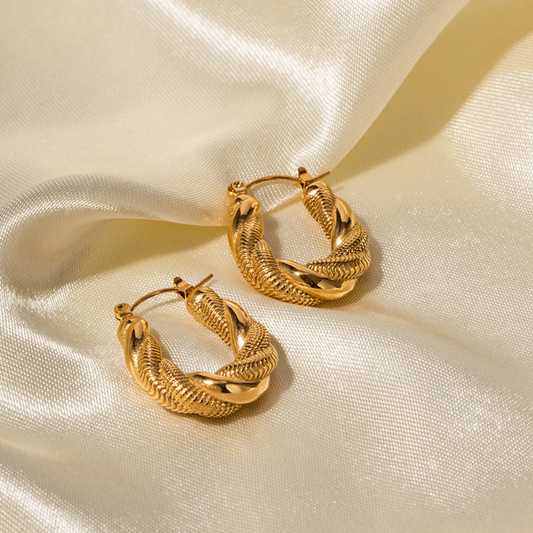Twisted Hoop Earrings