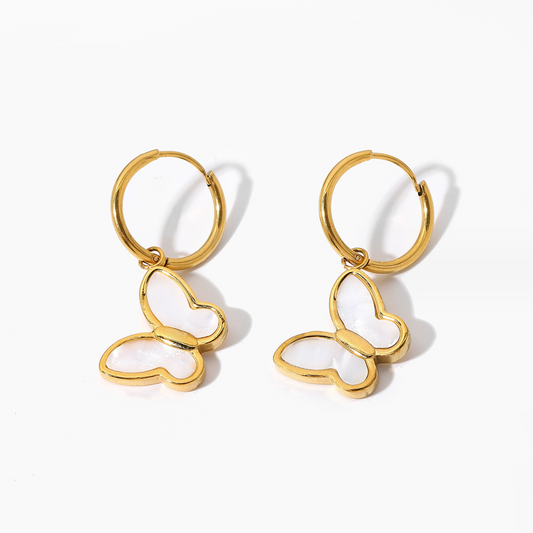 Butterfly Pearl Earrings