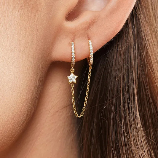 Twinkle Star Connected Earring