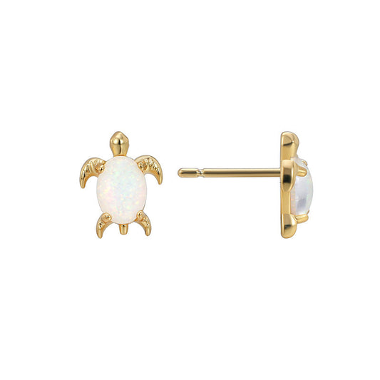 Turtle Opal Earrings