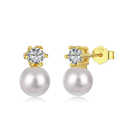 Freya Pearl Stud Earrings