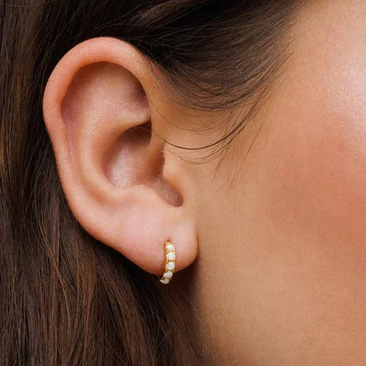 Orecchini a cerchio Luxe Opal 