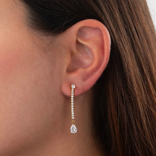 Luxe Diamond Drop Earrings