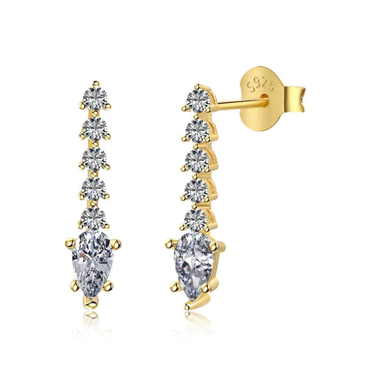 Sexa Diamond Drop Earrings