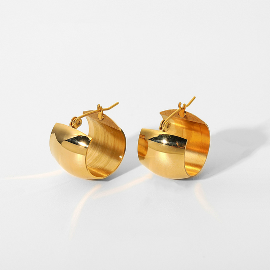 Wide Open Hoop Earrings