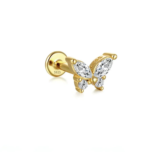 Magical Butterfly Flat Back Piercing (16G)