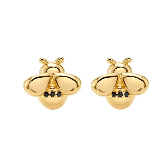 Chunky Bee Stud Earrings