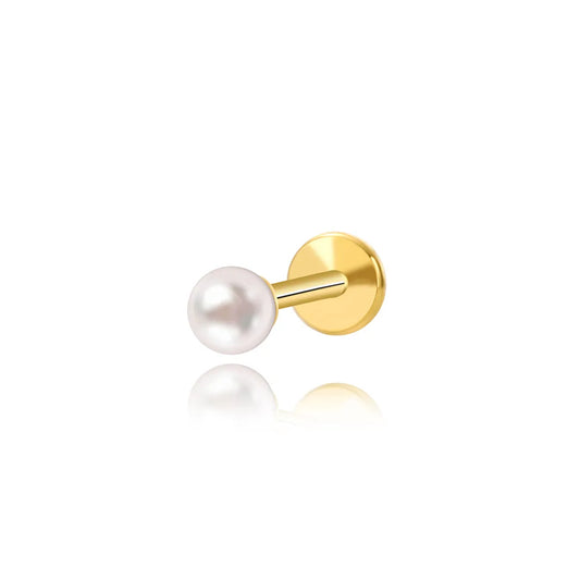 Baby Pearl Flat Back Piercing (18G)